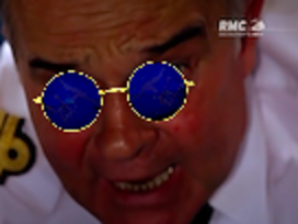 lunettes assiette pilote bleues