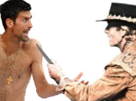 Sticker tennis djokovic par LesBeauxJoueurs