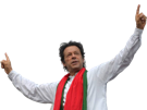 imran-khan-pakistan-premier-ministre-echarpe-rouge-verte-chemise-blanche-doigt-leve-bras-victoire-ciel