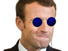 macron-visage-confiant-meprisant-lunette-bleue-regard-poutine-telephone-france-president