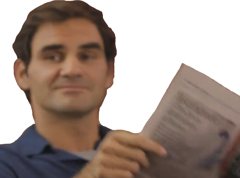 Sticker tennis federer par LesBeauxJoueurs