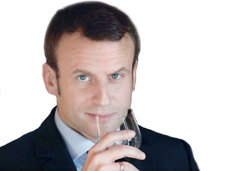 macron vin bg yeux pretentieux 2022