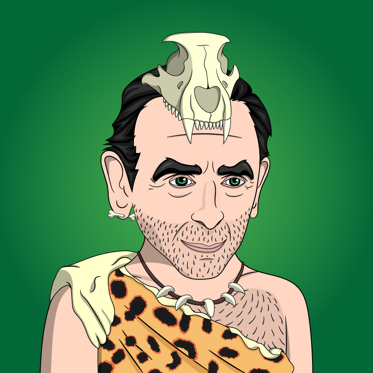 zemmoon zemmoonclub zemmour zemoon nft cro magnon peau bete fourrure crane os collier