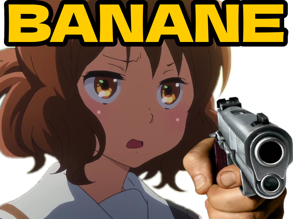 kimiko oumae hibike euphonium banane bananed flingue pistolet