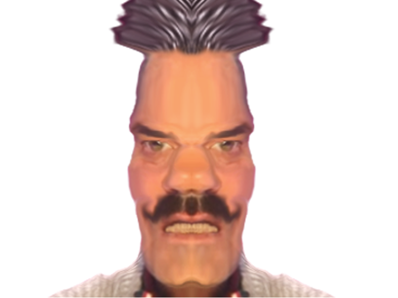 risitas miroir moustache colere ire enerve drole yatangaki issou fin machoire dent fronce sourcil crete