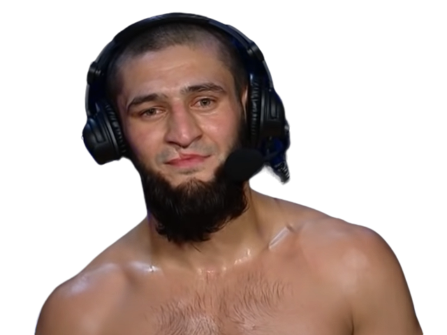khamzat chimaev sourire