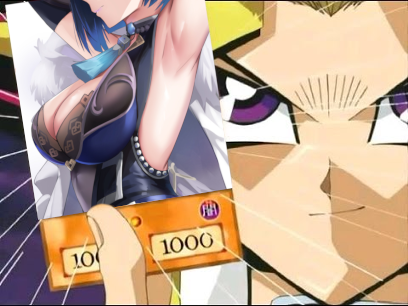 Sticker yugioh carte genshin impact yelan boobs armpit par Adelf-Hitlor