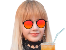 lisa-lunettes-cocktail-orange-kpop-blackpink