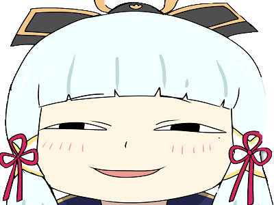 ayaka smug face genshin