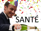 macron-champagne-fete-verre-sert-alcool-sourire-bourre-celebration-2022-elections-confetis-sante