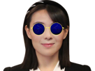 qlc-kim-yo-jong-coree-du-nord-coreenne-sourire-lunettes-bleues-kali-yuga-golem-patrigoy