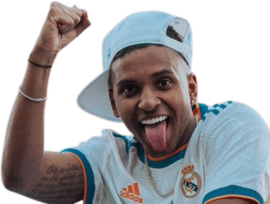 rodrygo real madrid langue casquette celebration