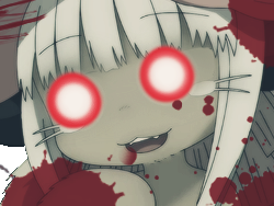 nanachi made in abyss sang fou psychopathe tare meurtre lumiere yeux