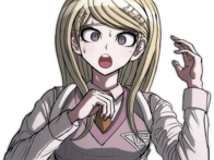 kaede akamatsu danganronpa fille mignonne surprise bouche bee sueur