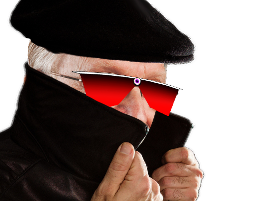 larry silverstein camoufle manteau noir lunette lunettes rouge rouges beret complot juif