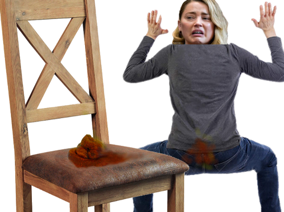 amber turd shit caca chaise heard proces tribunal