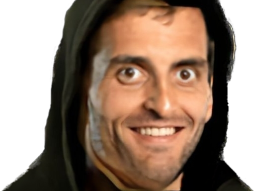tennis albert ramos vinolas capuche fou gros yeux sourire sympa