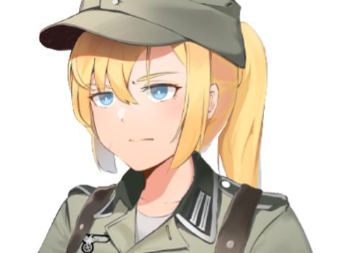 anime girl kikoojap national socialiste nazi fasciste facho raciste supremaciste aryenne soldat ww2 regard patrigoy