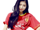 femme-fan-supportrice-guangzhou-evergrande-championnat-chinois-chine-chinoise-asie-asiatique