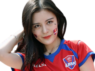 chongqing liangjiang foot football club fan supportrice femme