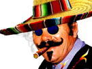 el-risitas-mexicain-mexique-tison-sombrero-chapeau-lunettes-bleues-cigare-cartel-ahi-paz-not-ready