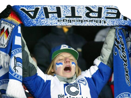 supportrice hertha berlin femme allemande bundesliga foot football championnat allemand