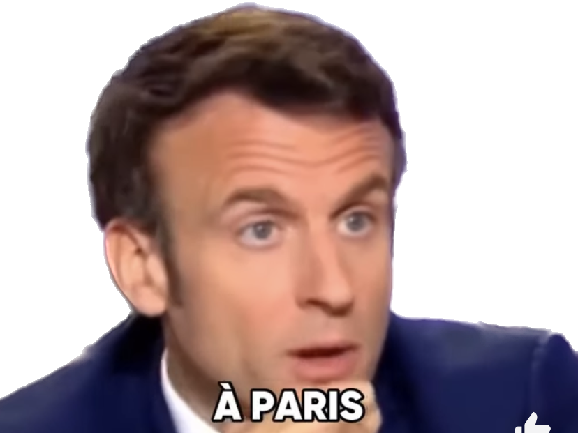 macron paris pigeon president