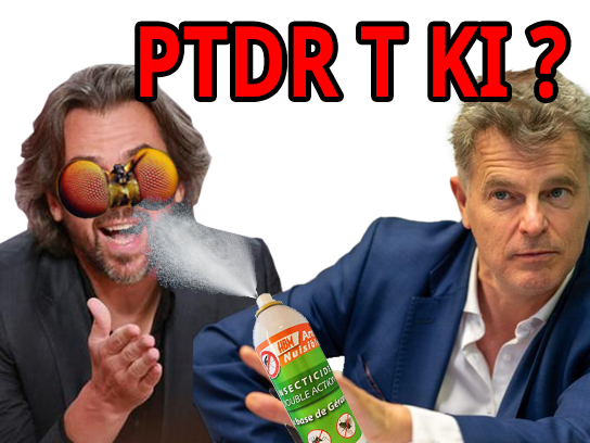 Sticker aymeric caron roussel antispecisme moustique pcf ptdr t ki par CrevettorFormeParfaite