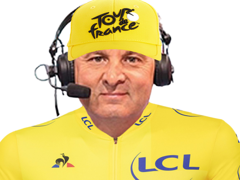 thierry adam commentateur sport cyclisme velo maillot jaune tour de france tdf