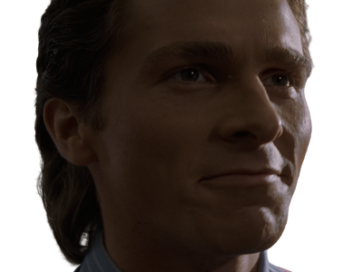 patrick bateman american psycho christian bale psychopathe sociopathe 4k face visage