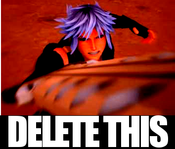 kingdom hearts riku delete this vener