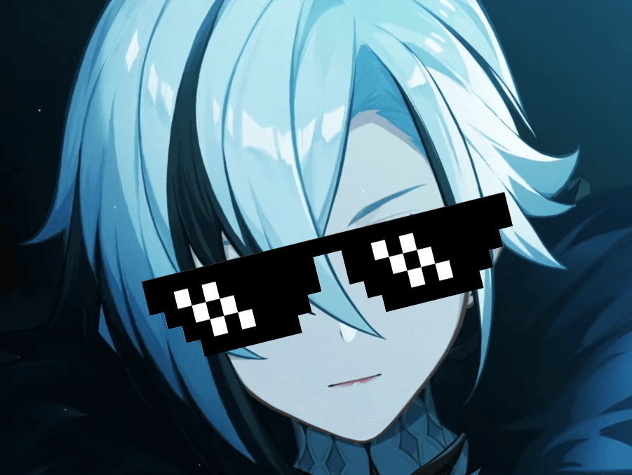 genshin arlecchino fatui executeur lunette badass