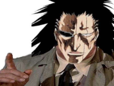 kenpachi bleach doigt attention zaraki deter