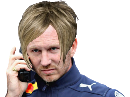 christian horner red bull team principal karen telephone magalie perruque manga kj