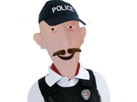 ll lucky luke fic patate spirou flic keuf police policier gilbert moustache