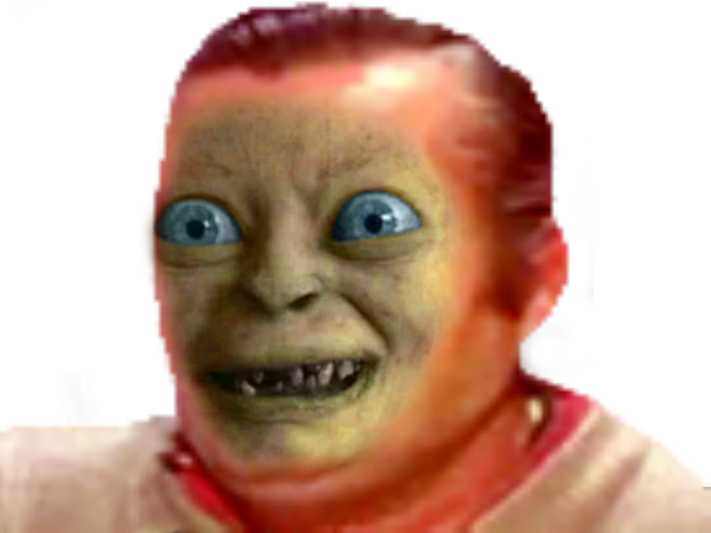 risitas gollum yeux monstre seigneur anneaux horreur
