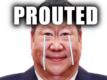 xi jinping prout prouted pleure chiale chinois pcc ccp chine humiliation taiwan