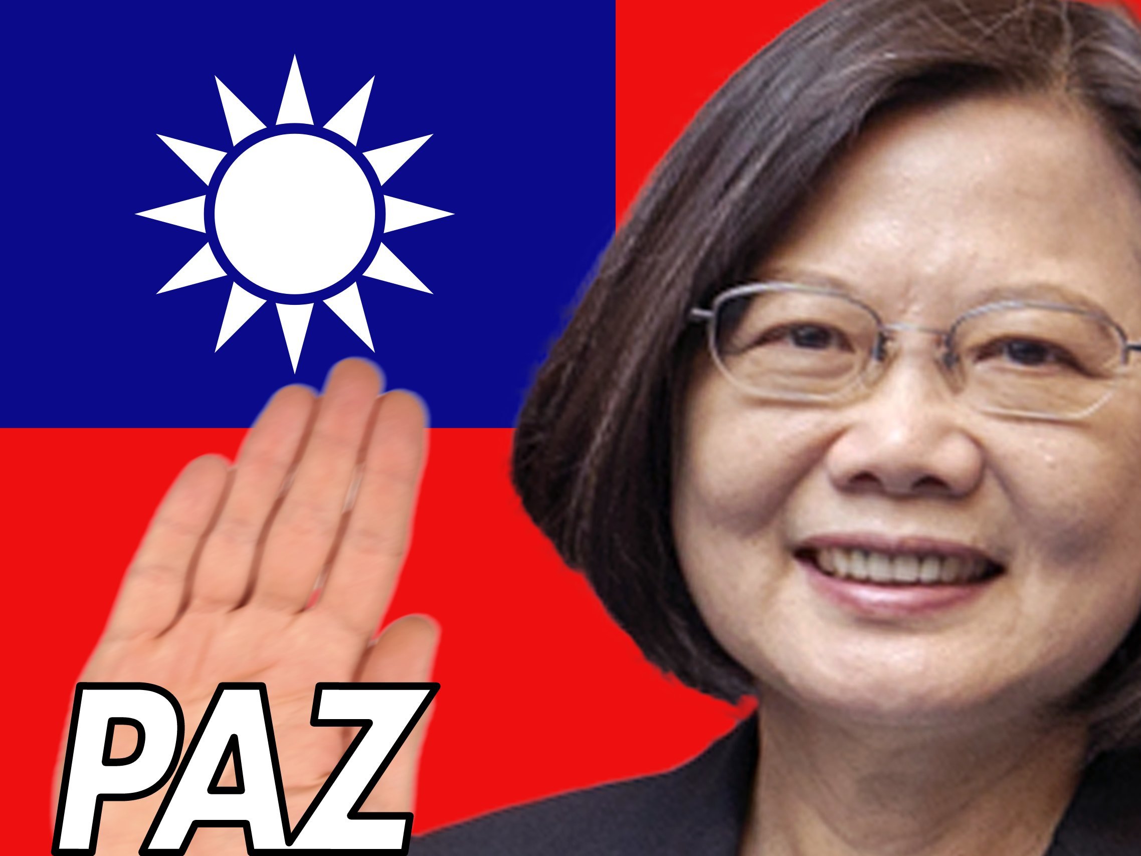 tsai ing wen presidente taiwan chine asie asiatique xi jinping paz drapeau