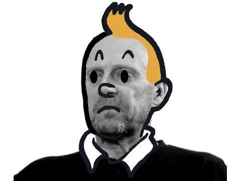 Sticker tintin soral par Bagadulle