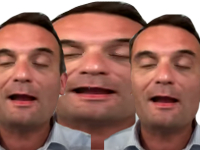 florian philippot bouche ouverte yeux fermes