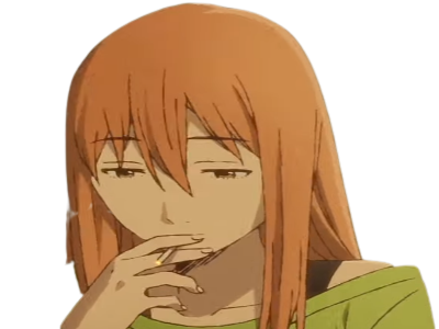 Sticker femme fille cigarette anime par LadyCig