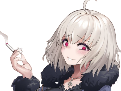 Sticker fille femme cigarette anime par LadyCig