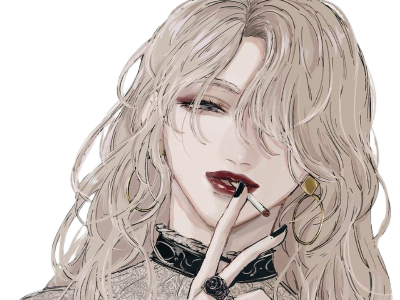 fille anime femme cigarette