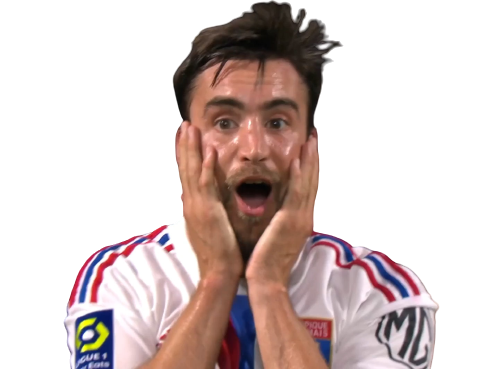 Sticker olympique lyonnais tagliafico acteur faute etonnement surprise par CommeLaLune