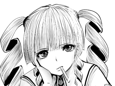 kayo majiba manga cigarette fille