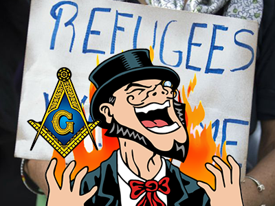 juif franc macon maconnique grand orient 33 degre refugee invasion europe remplacement projet mondialiste