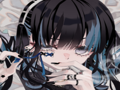 Sticker femme fille cigarette manga par LadyCig