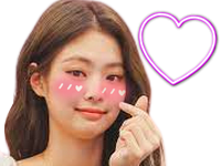 qlc kpop kim jennie blackpink bp nekoshinoa coeur heart