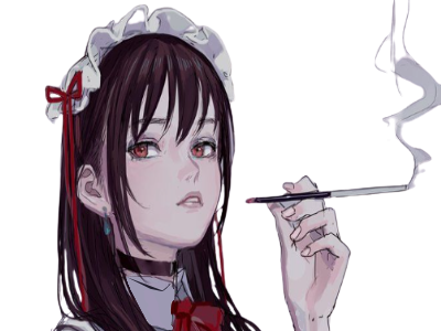 fille femme cigarette anime mange