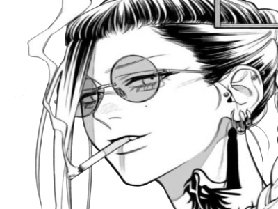fille femme cigarette anime manga